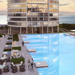 Uy 018 157 exclusivas unidades distribuidas en 24 pisos con vista al océano.